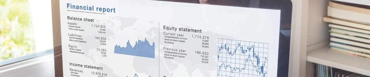 Graphic charts on screen