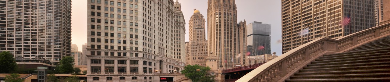 Overlooking the Chicago River